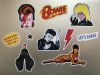 David Bowie A5 Sticker Sheet 