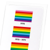 History of the Rainbow Flag LGBTQIA+ Greeting Card